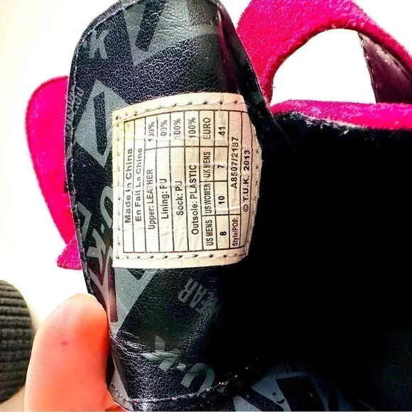 T.U.K Creeper A8507 Lipstick Pink Wildleder 3 Buckle Pointed Boot - Picture 10 of 11